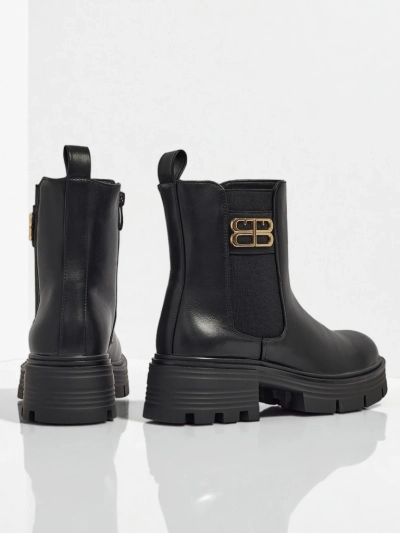 Botine de damă din piele ecologică Fravine