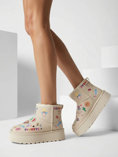 Ghete scurte de iarnă pentru femei Royalfashion cu stickere Hanaga