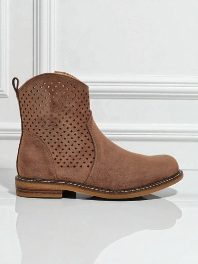 Royalfashion Botine de damă ajurate Toffas