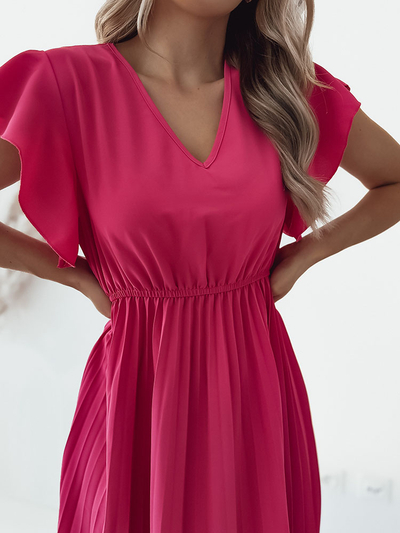 Royalfashion Rochie midi plisată de damă
