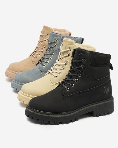 Cizme de trapper izolate roz închis pentru femei Teruna - Încălțăminte