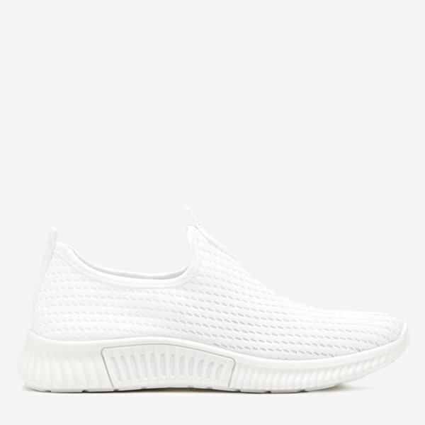 Tenisi slip-on dama albi Banila - Incaltaminte