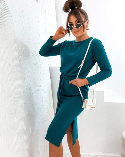 Royalfashion Rochie de femei din bumbac până la genunchi