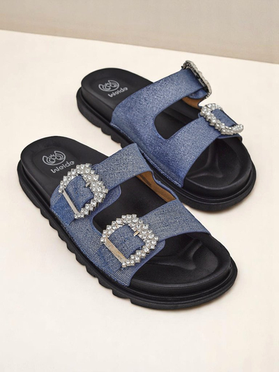 Șlapi de damă Royalfashion cu catarame Mrs Aurora