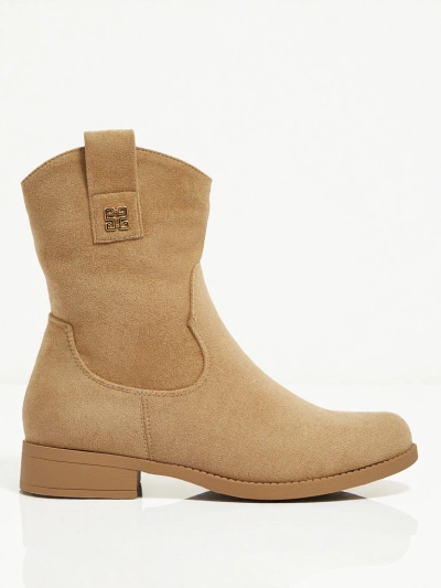 Botine de damă din piele ecologică de căprioară Kelmoria