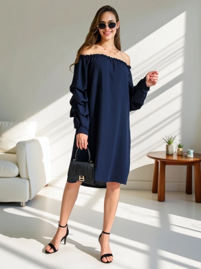 Rochie elegantă de femei a'la spaniolă cu volane