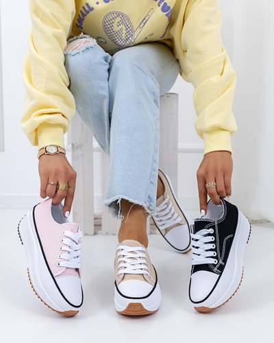 Tenisori de dama de culoare neagra pe platforma Trenicso - Incaltaminte