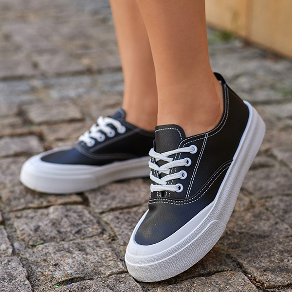 OUTLET Tenisi negri dama Lorino - Incaltaminte