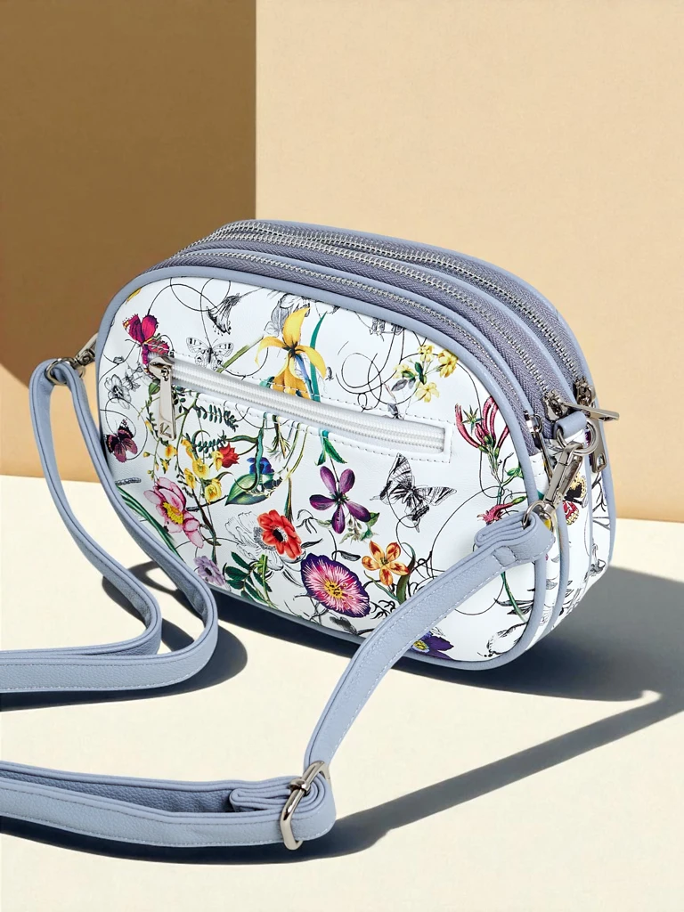 Royalfashion Geantă de mână mică pentru femei din piele ecologică Floriana