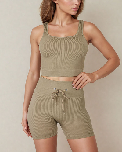 Royalfashion Set sport cu nervuri pentru femei