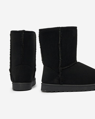 Royalfashion Cizme negre a'la cizme de zăpadă pentru femei Leaner