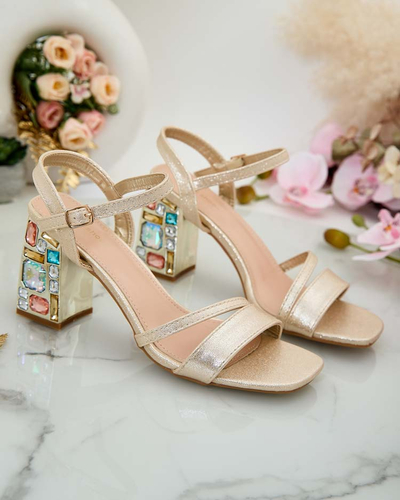 Royalfashion Sandale de damă Solepte cu strasuri