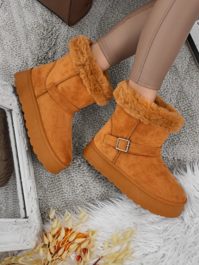 Royalfashion Krótkie buty a'la śniegowce damskie Myrelle