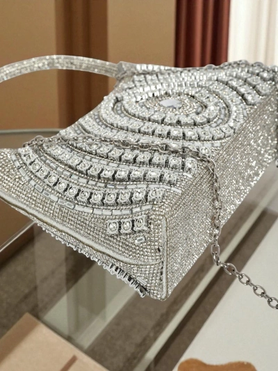 Royalfashion Kopertowa torebka damska z cyrkoniami Sova Glint