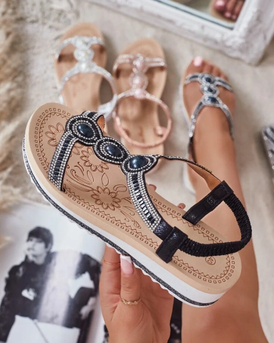 Royalfashion Sandale femei Obrisas zirconia