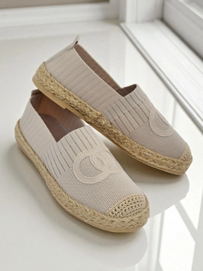 Aurelia Espadryle Royalfashion Beżowe – Płaskie wsuwane buty damskie