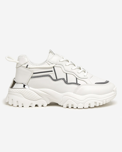 OUTLET Pantofi sport albi de dama Tensii Jenirso - Incaltaminte