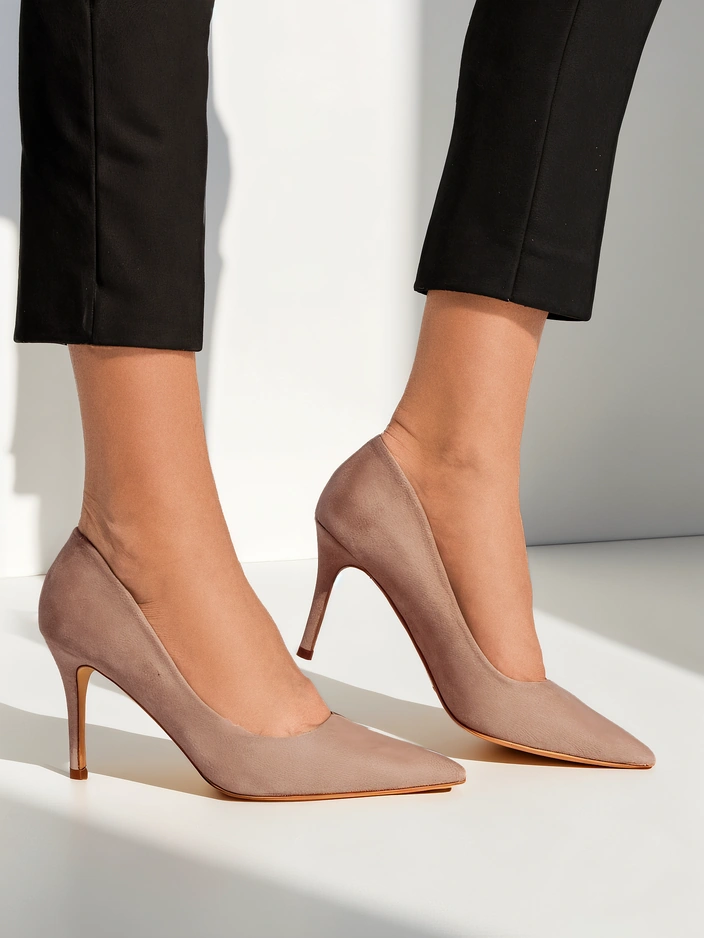 Pompe ecologice din suede pentru femei Royalfashion Scazze