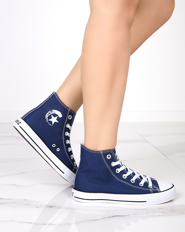 Tenisi Garet de damă bleumarin - Încălțăminte