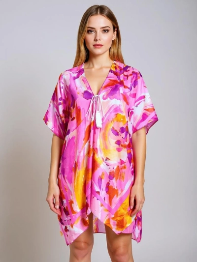 Royalfashion Pareo - Tunică de vară pentru plajă pentru femei, cu modele Wild Coast