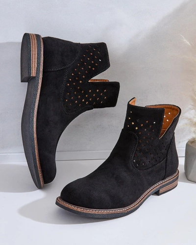 Royalfashion Cizme Rito pentru femei maro deschis