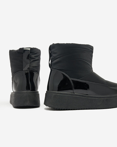 Royalfashion Black Maderta slip-on cizme de zăpadă pentru femei