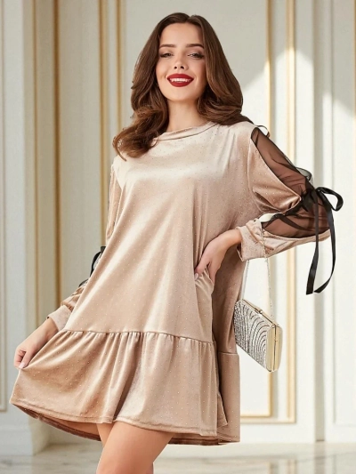 Rochie din velur pentru femei Royalfashion