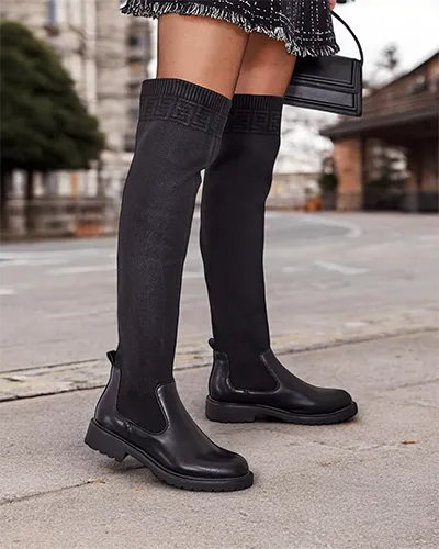 Bocanci slip-on pentru femei Royalfashion Bifonus