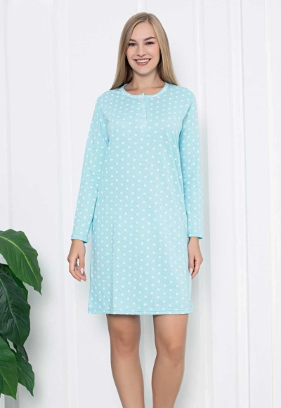 Royal fashion- Pijama de bumbac pentru femei cu buline