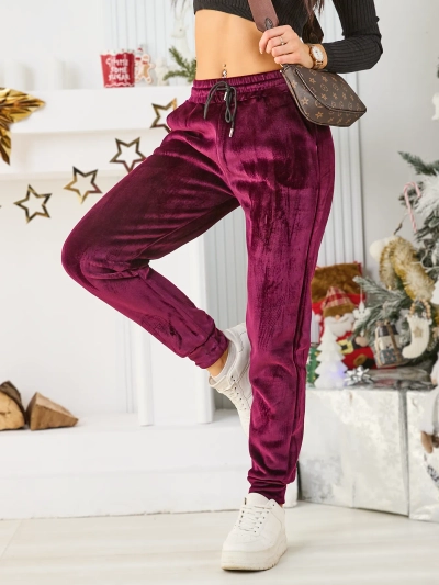 Royalfashion Pantaloni sport pentru femei căptușiti cu fleece