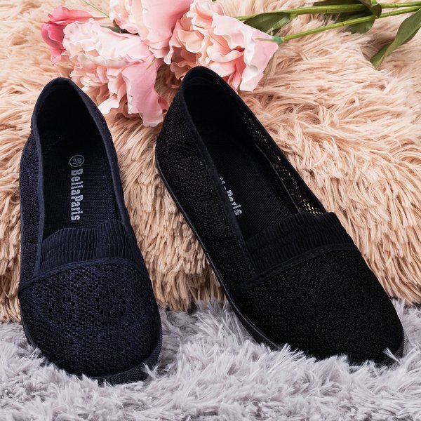 Ballerine dantelate negre Noremies - Încălțăminte