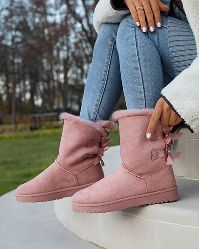 Botine de dama roz Izuni - Incaltaminte