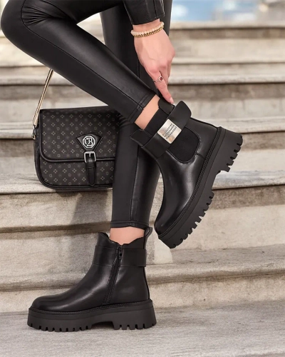 Royalfashion Cizme Dobi din piele eko pentru femei