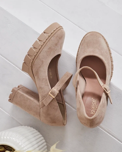 Royalfashion Pompe eco-suede Elomma pentru femei