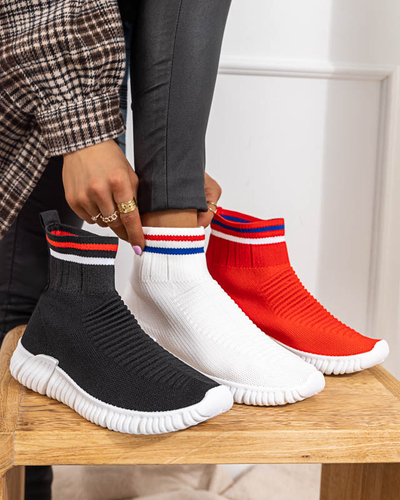 Pantofi sport slip-on de damă roșii de la Deloni - Încălțăminte