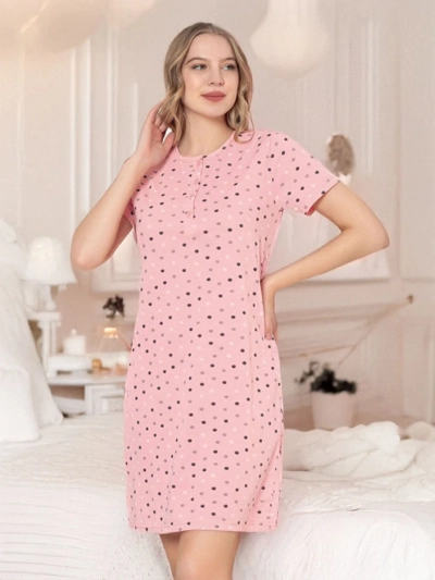Royalfashion Cămașă de noapte cu buline pentru femei