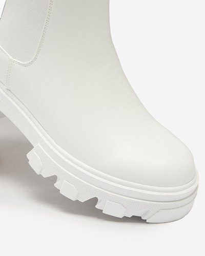Cizme înalte de damă în alb Vyvieva- Footwear