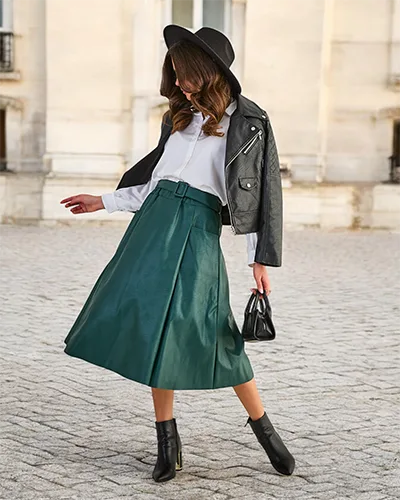 Fusta midi Royalfashion pentru femei MĂRIME MARE