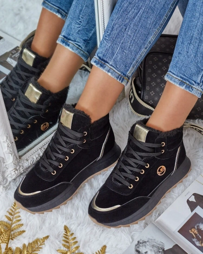 Royalfashion Adidași încălțați pentru femei cu blană Casill