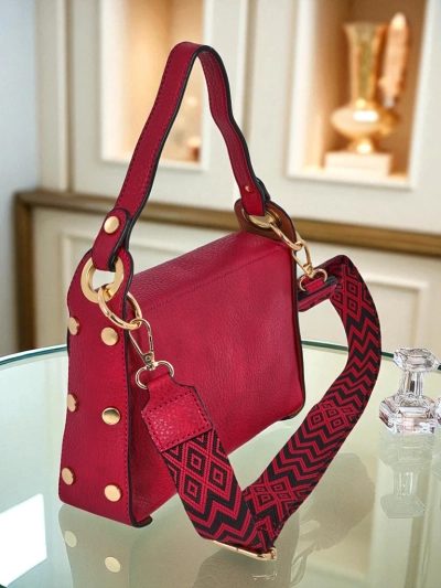 Dámska fuchsiová kabelka Minerva ekologická koža na rameno a crossbody