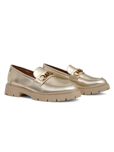Royalfashion Mocasi pentru femei placate cu aur Goldlove
