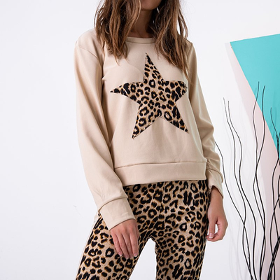 Set de trening pentru femei bej - Îmbrăcăminte