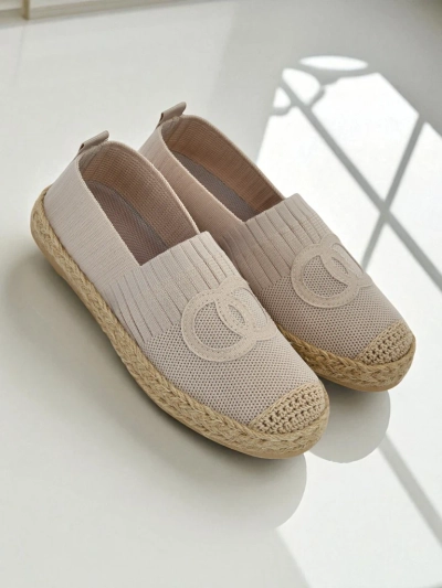 Aurelia Espadryle Royalfashion Beżowe – Płaskie wsuwane buty damskie