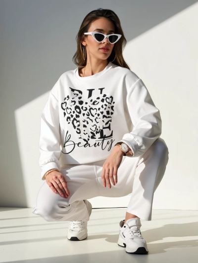 Royalfashion Set de viscoză pentru femei cu imprimeu