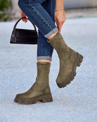 Bocanci platformă pentru femei Royalfashion Firo