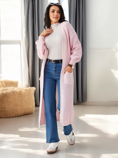 Royalfashion cardigan tricotat din acril pentru femei