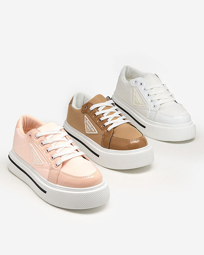 Pantofi sport roz deschis pentru femei cu talpa mai groasa Rall- Incaltaminte