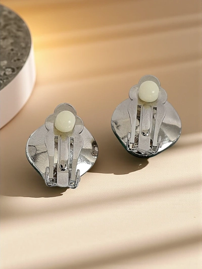 Royalfashion Women's Clip Earrings with Crystal