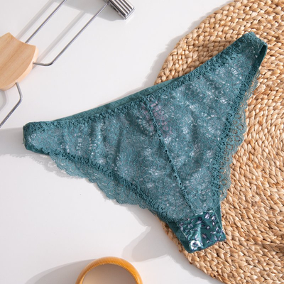 Chiloți cu flori verzi pentru femei - Lenjerie intimă