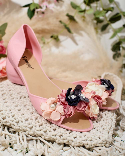 Royalfashion Balerini din cauciuc cu floare Koddies